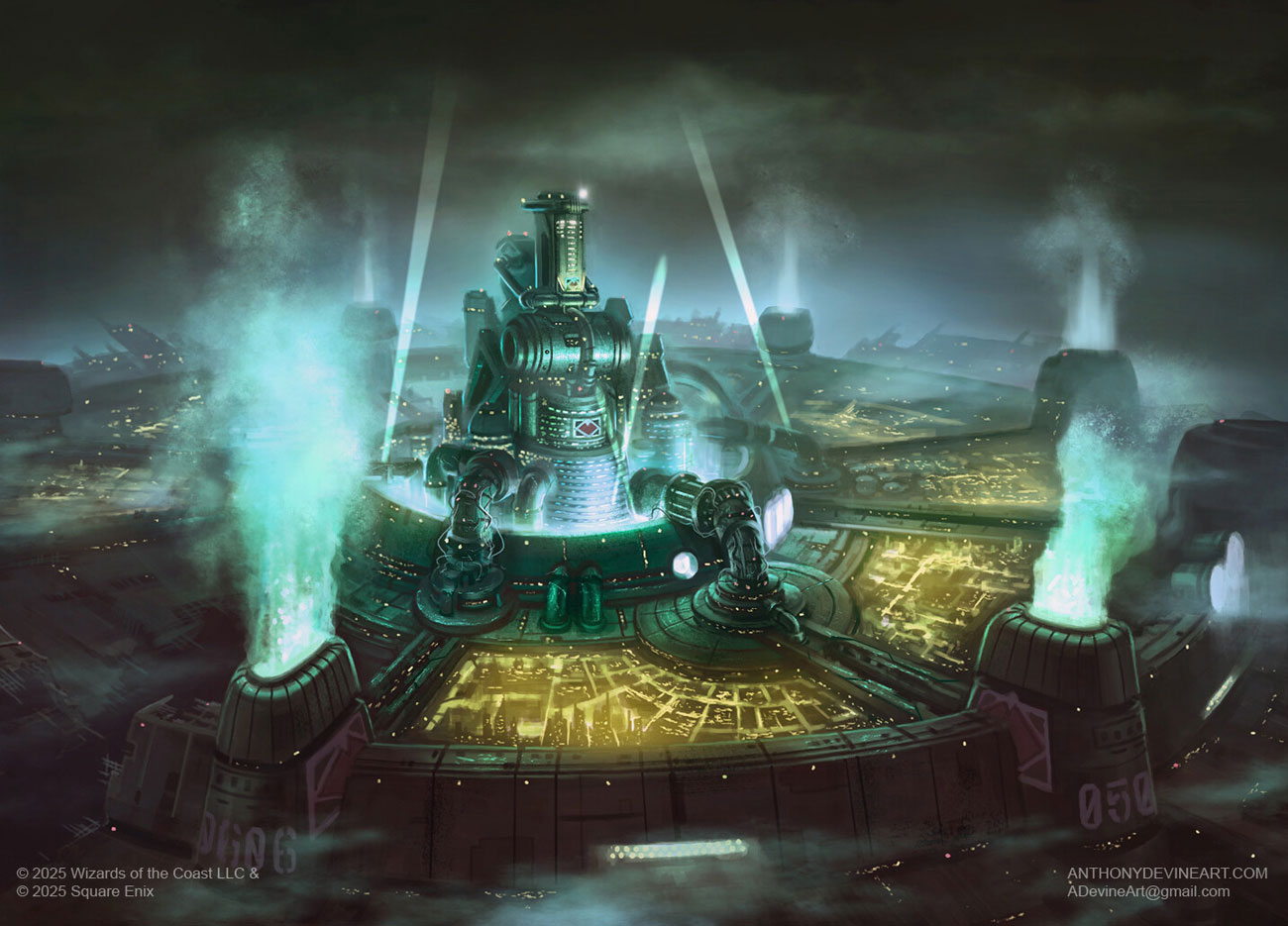 Midgar, City of Mako Art from Magic: The Gathering&mdash;Final Fantasy