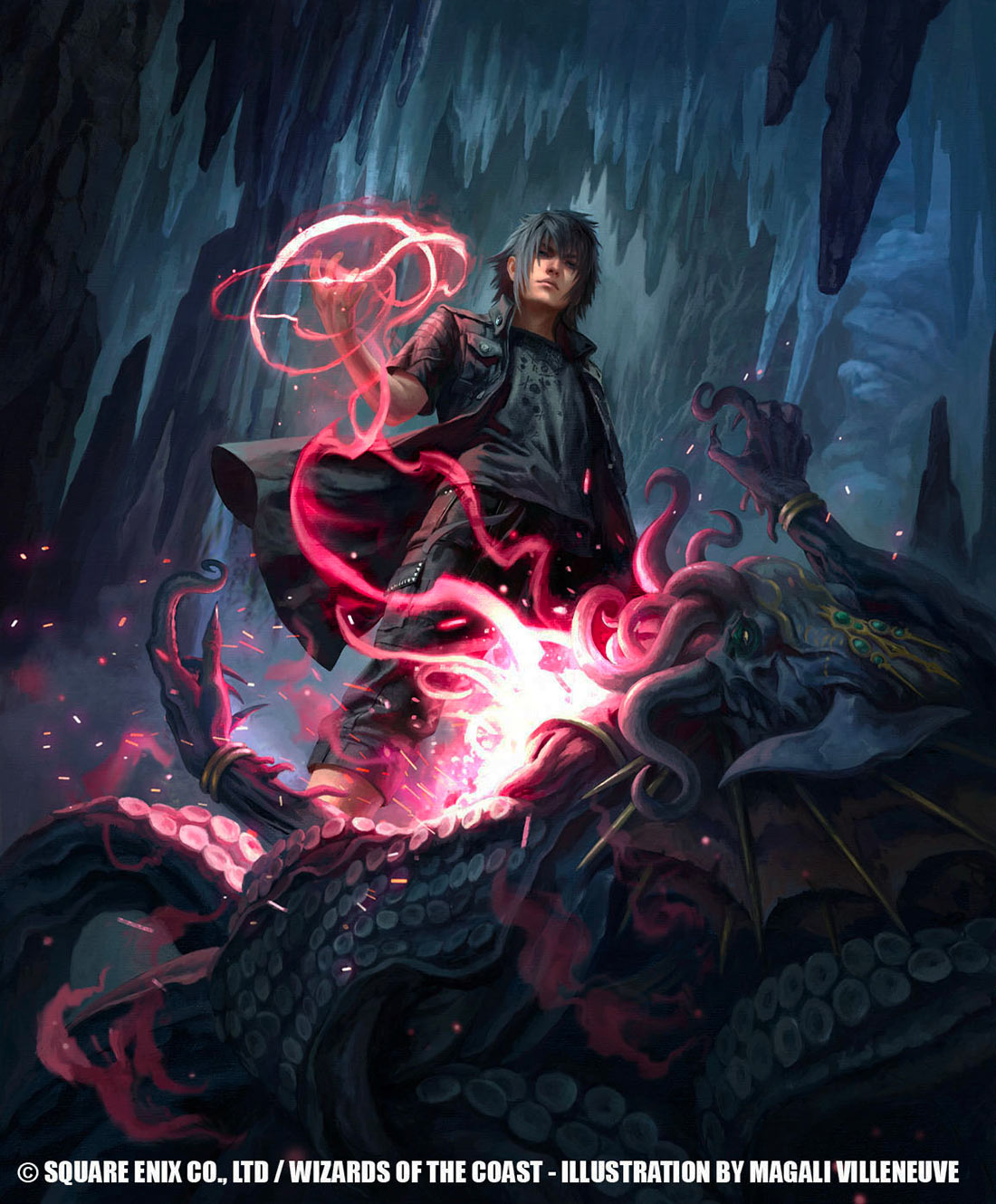 Noctis's Death Magic Art from Magic: The Gathering&mdash;Final Fantasy