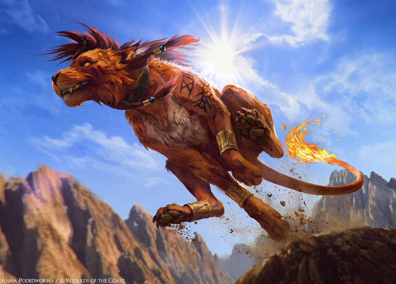 Red XIII, Proud Warrior Art from Magic: The Gathering&mdash;Final Fantasy