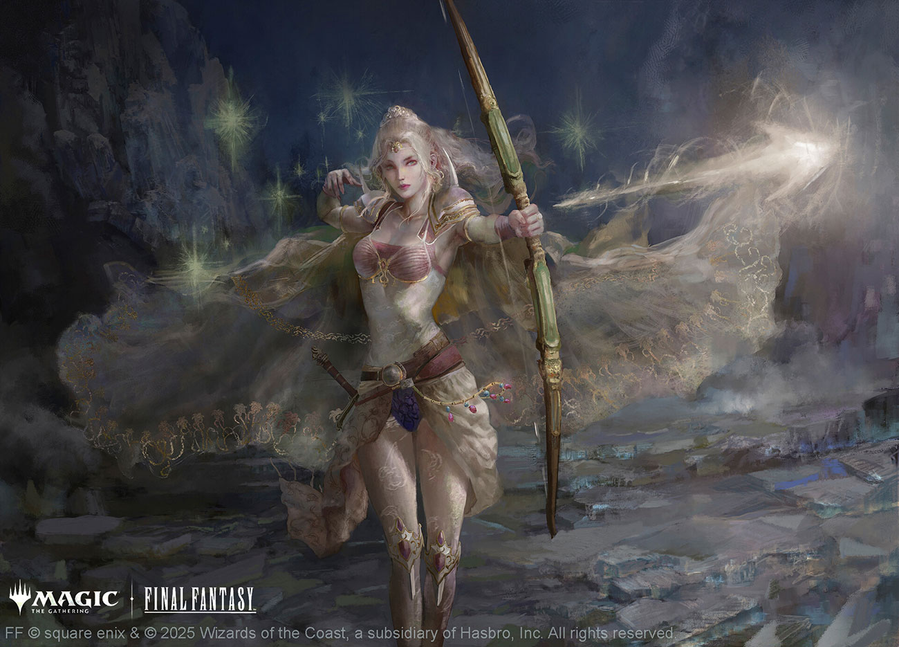 Rosa, Resolute White Mage Art from Magic: The Gathering&mdash;Final Fantasy