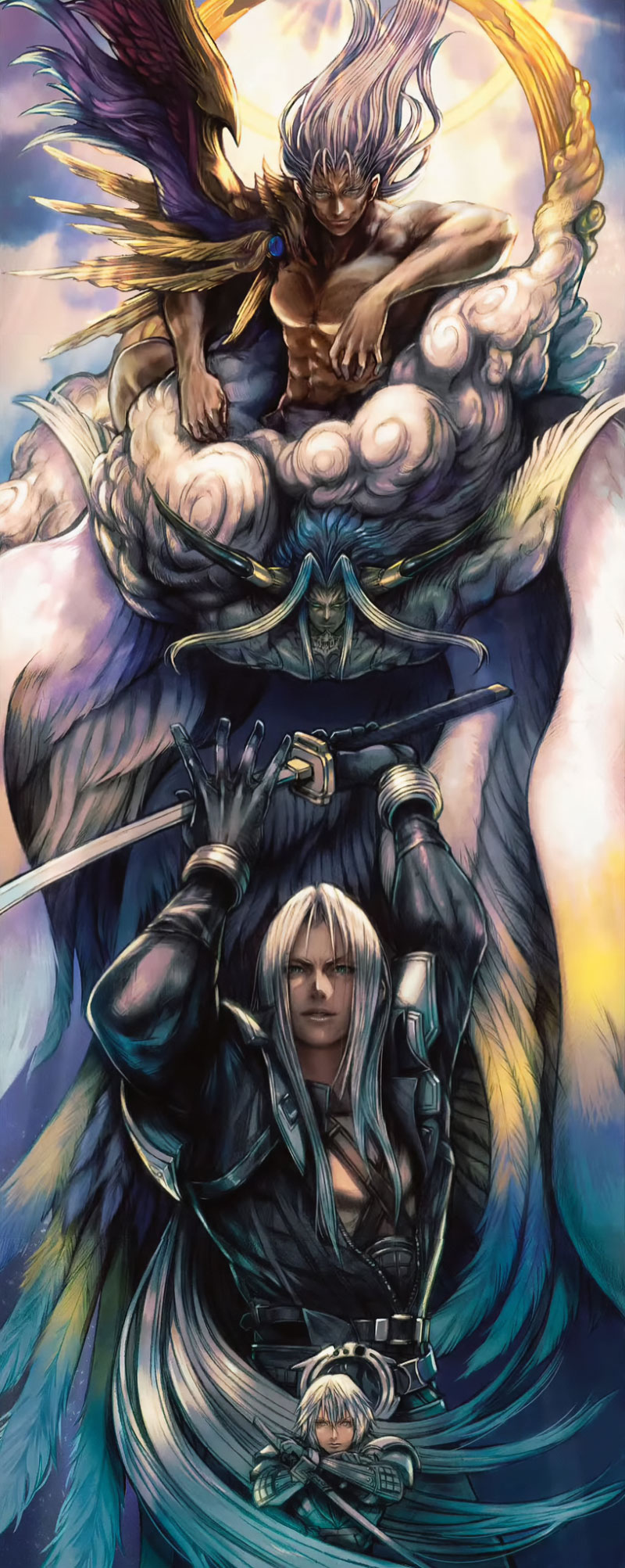 Sephiroth Illustration by Tetsuya Nomura from Magic: The Gathering&mdash;Final Fantasy