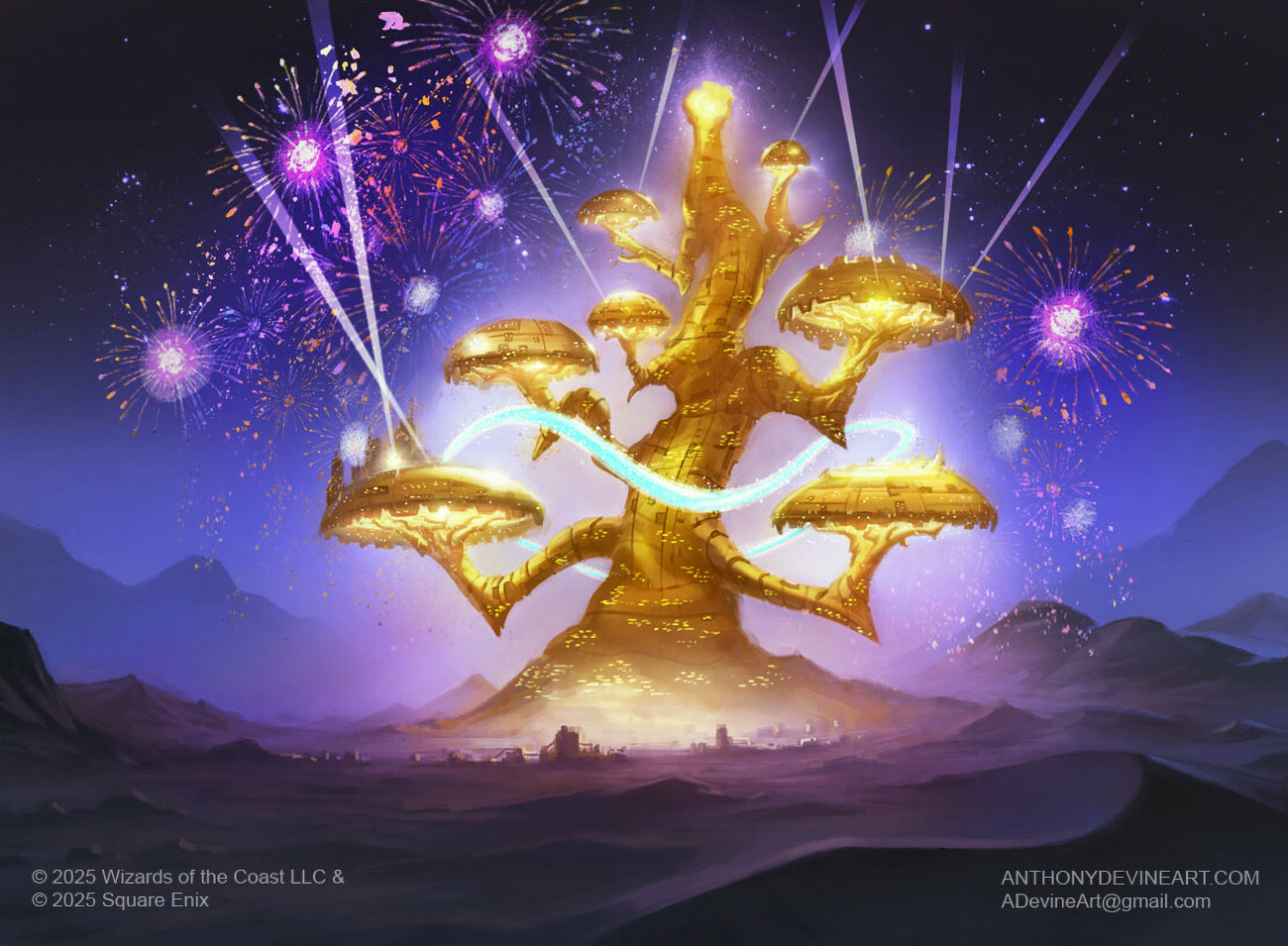 The Gold Saucer Art from Magic: The Gathering&mdash;Final Fantasy