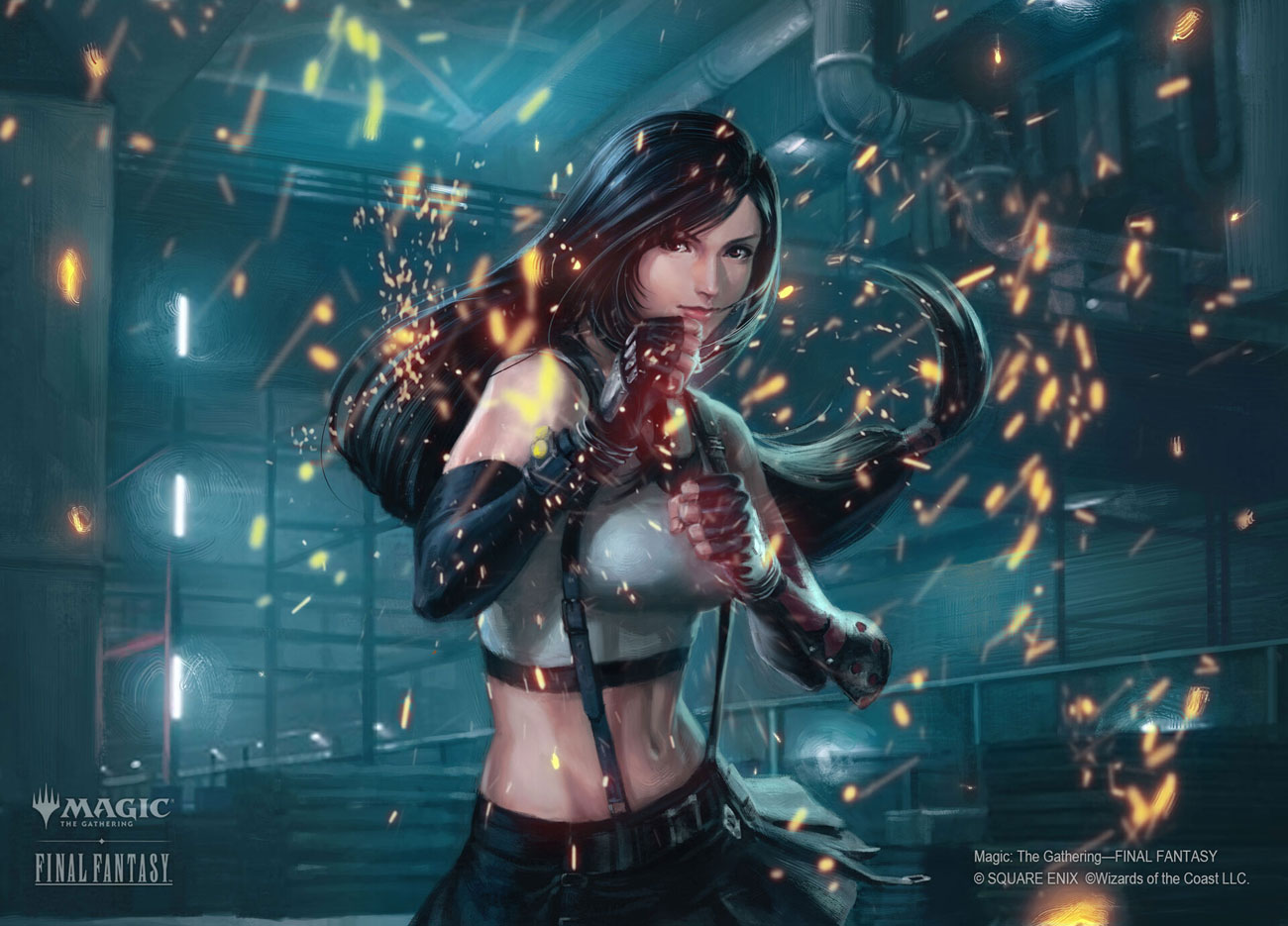 Tifa, Martial Artist Art from Magic: The Gathering&mdash;Final Fantasy