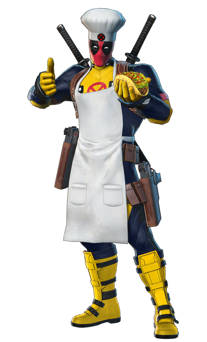 Chef Deadpool Art from Marvel Ultimate Alliance 3: The Black Order