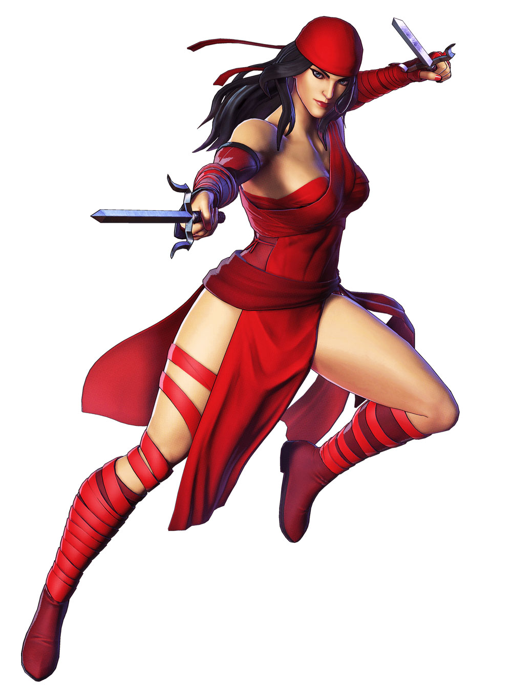 Elektra Art from Marvel Ultimate Alliance 3: The Black Order