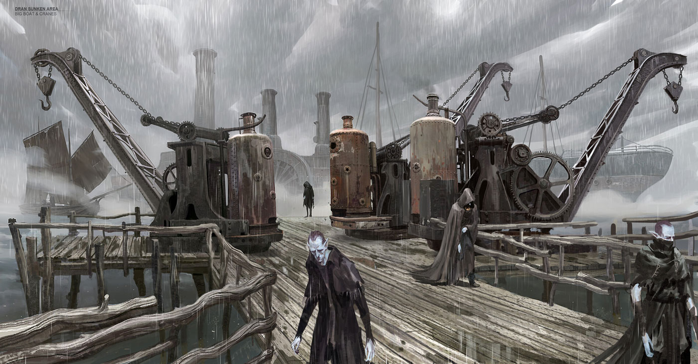 Dran Docks Art from Remnant II