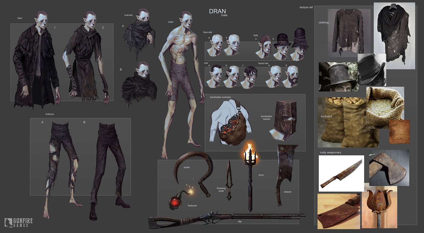 Dran Male Art from Remnant II