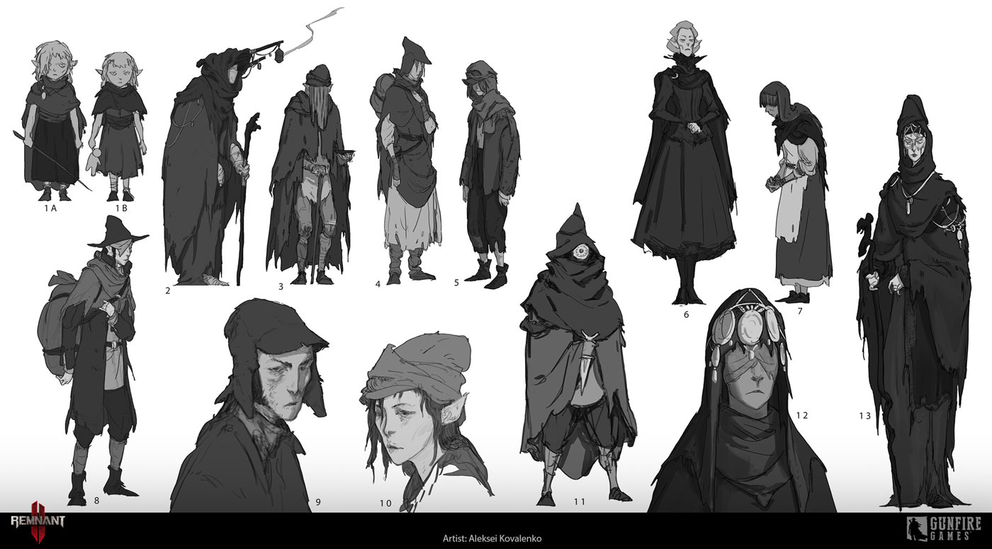 Fae and Dran Ideation from Remnant II