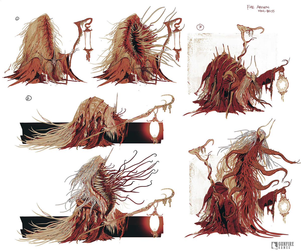 Fae Archon Sketches from Remnant II