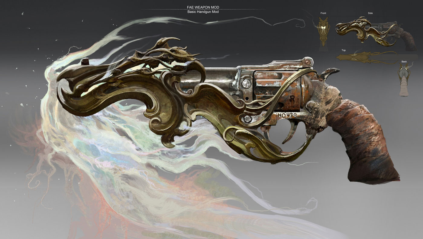 Fae Weapon Mod Art from Remnant II
