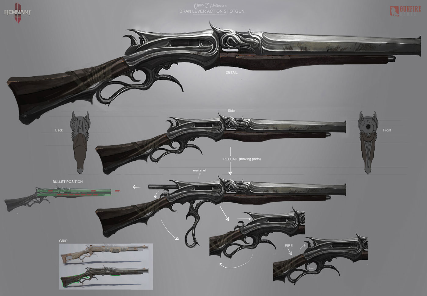 Lever Action Shotgun Art from Remnant II