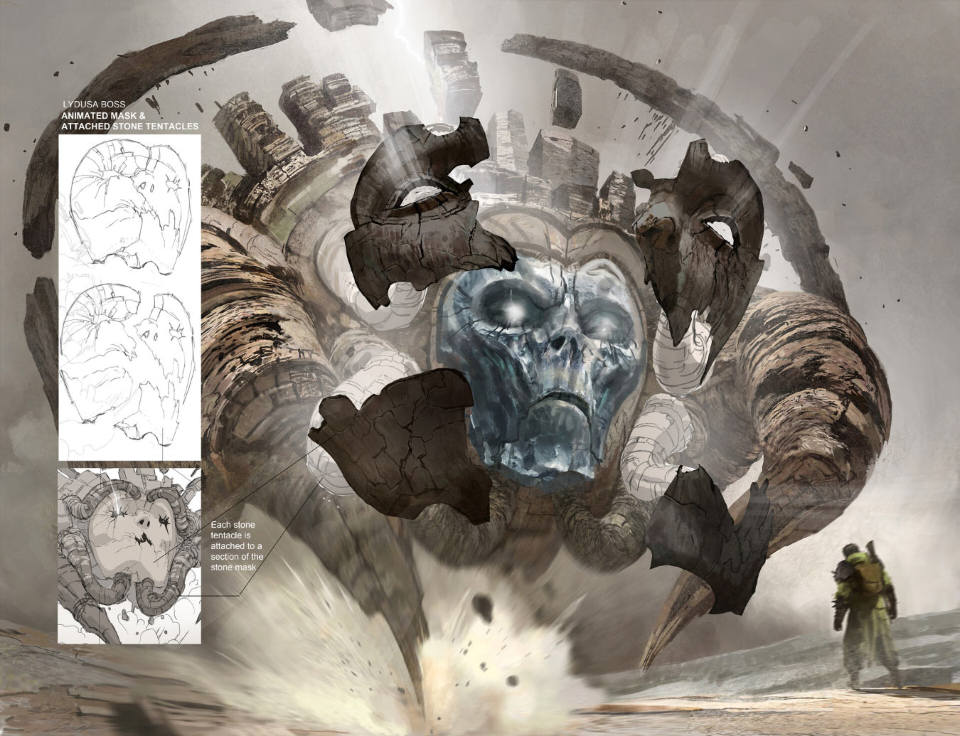Lydusa Boss Mask Parts Art from Remnant II