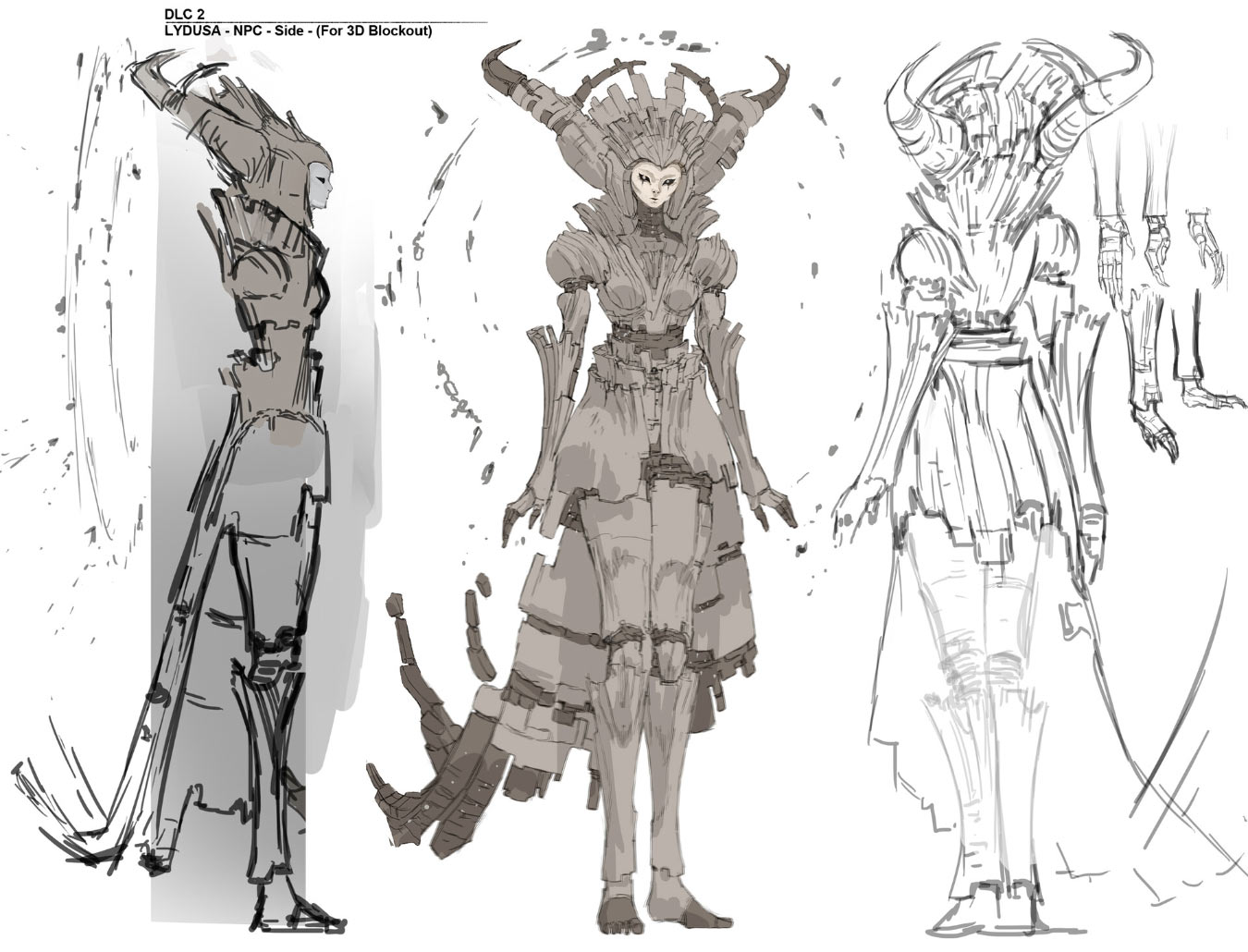 Lydusa NPC Side Art from Remnant II