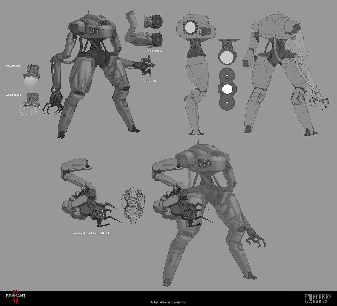 Nerud Bot Concept Art from Remnant II