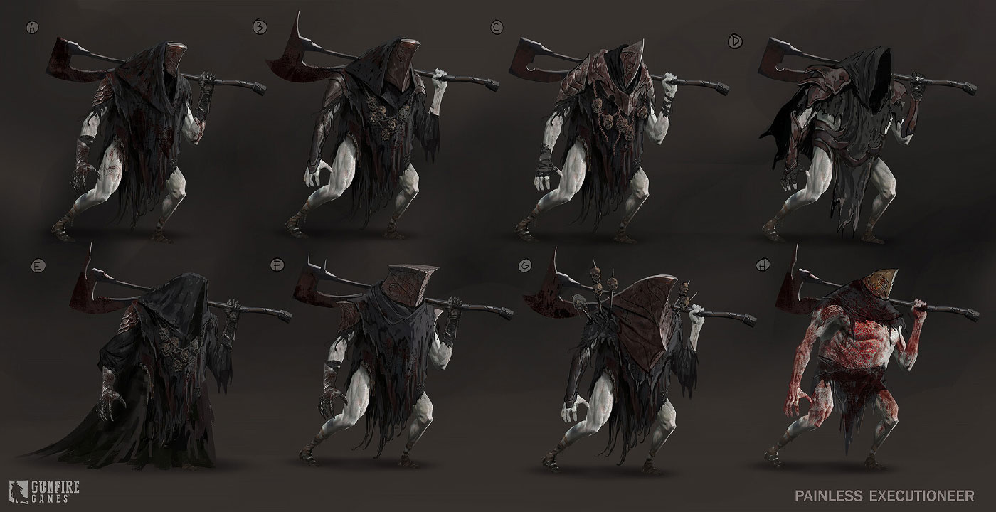 Painless Executioner Sketches from Remnant II