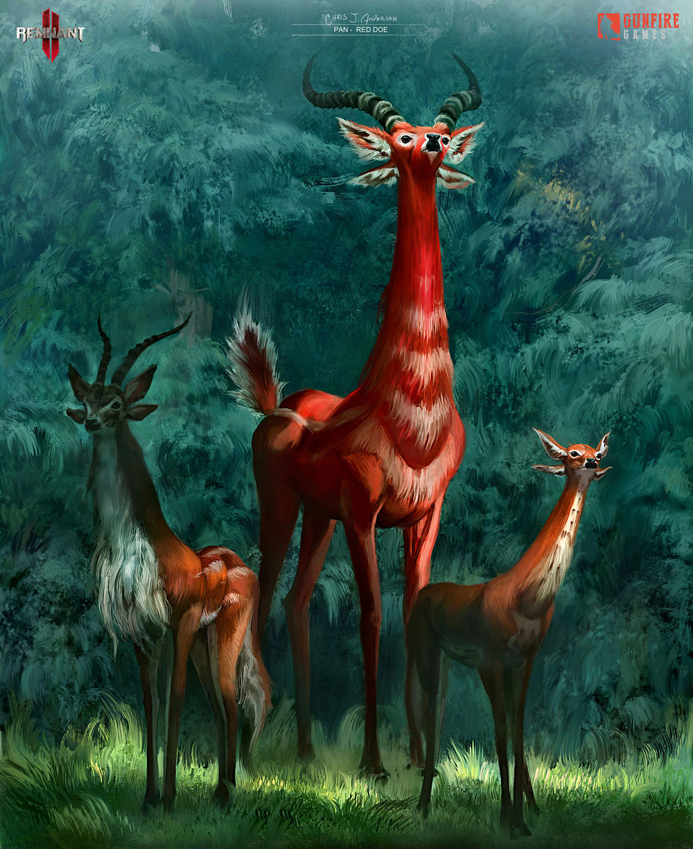 Red Doe Art from Remnant II