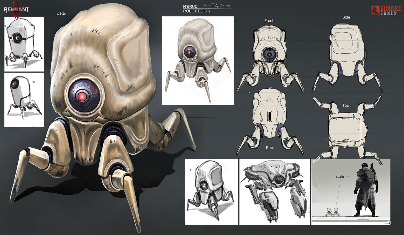 Robot Boid Art from Remnant II