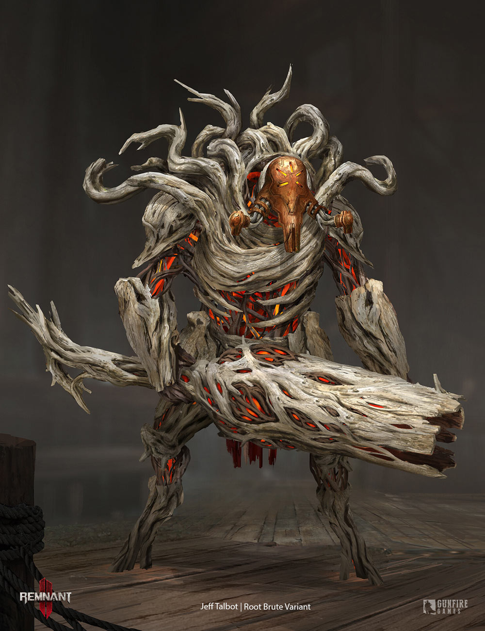 Root Brute Variant Unused Art from Remnant II