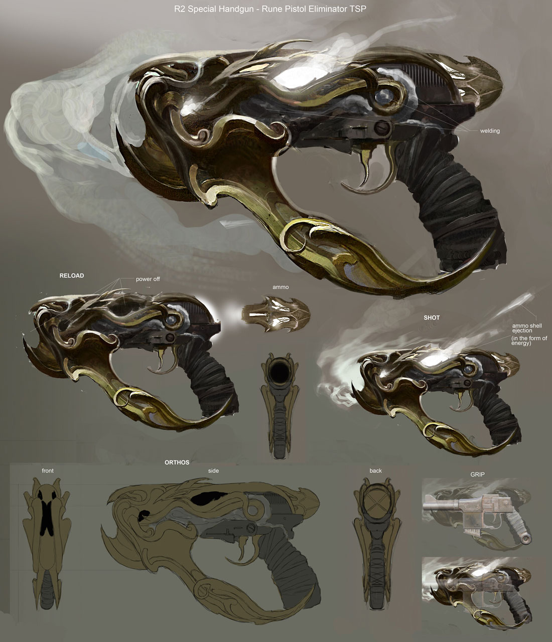 Rune Pistol Art from Remnant II