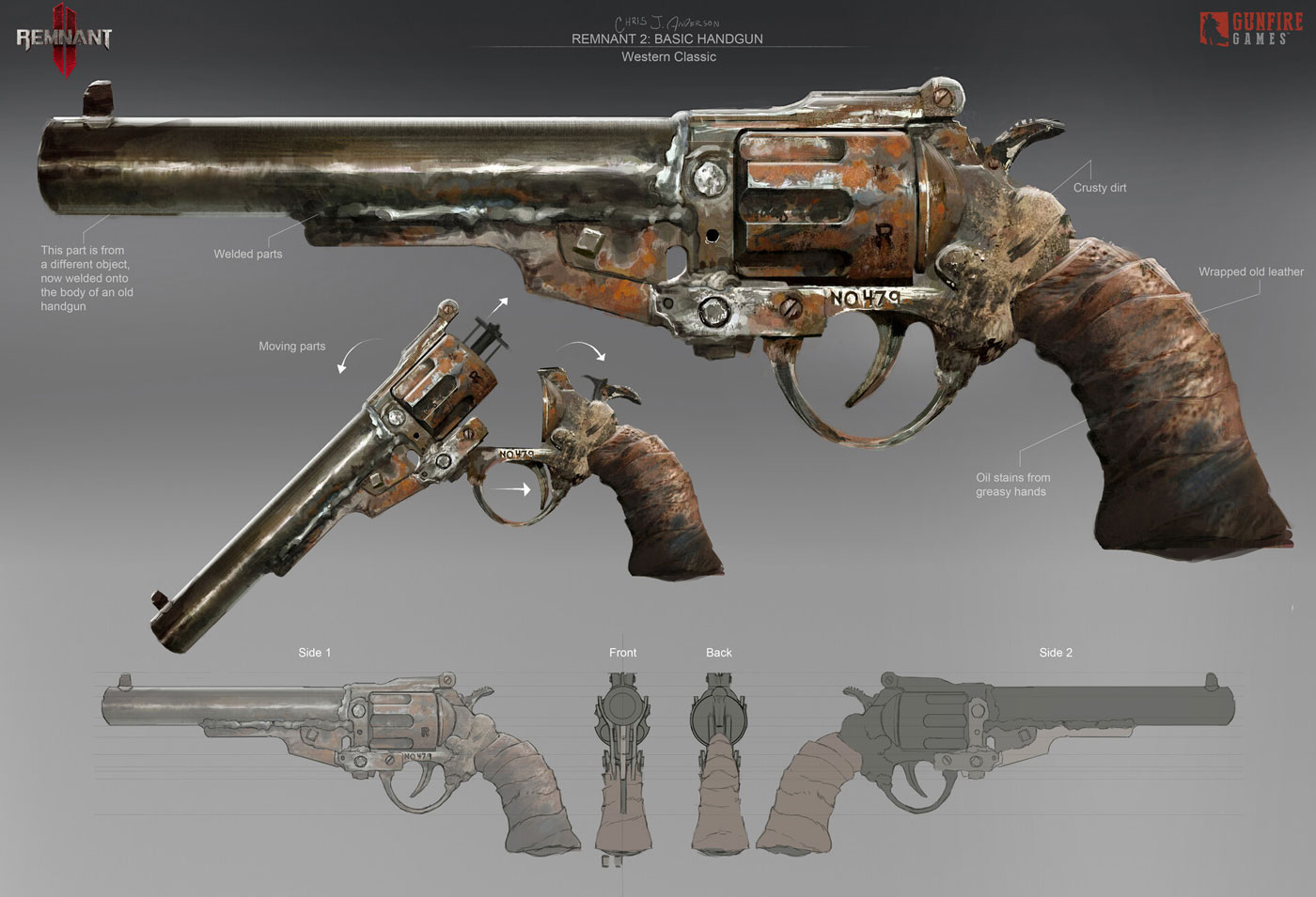 Western Classic Handgun Art from Remnant II