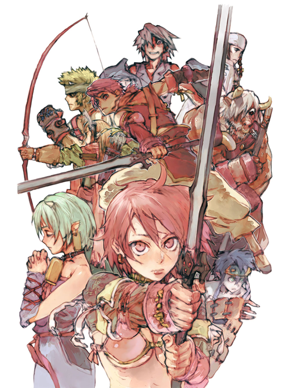 Main Characters Illustration from Soul Nomad & the World Eaters