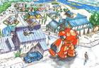 Gustaff Overlooking Town Concept Art