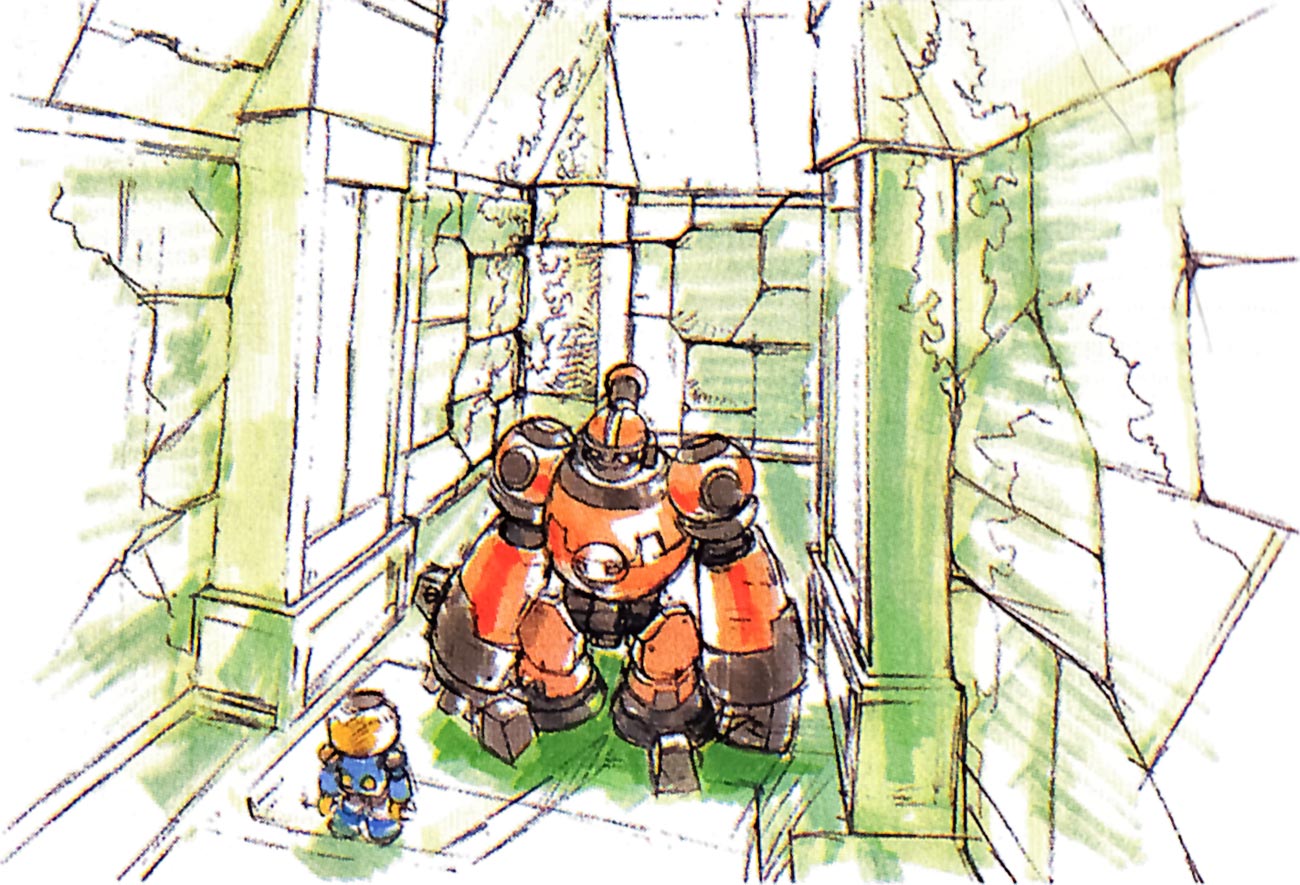 Ruins Concept Art from The Misadventures of Tron Bonne