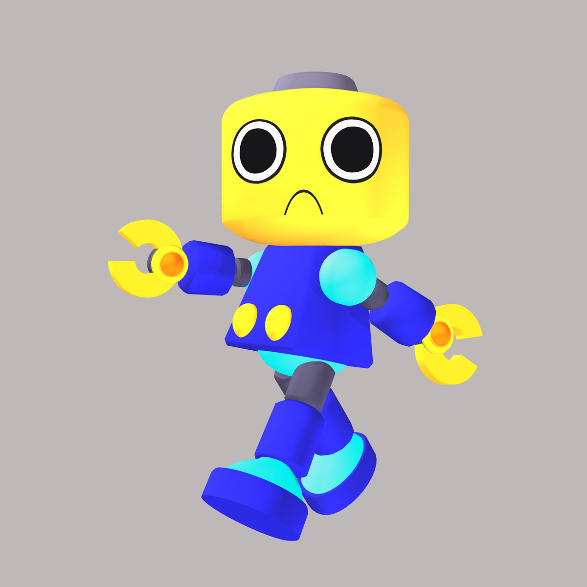 Servbot Render from The Misadventures of Tron Bonne
