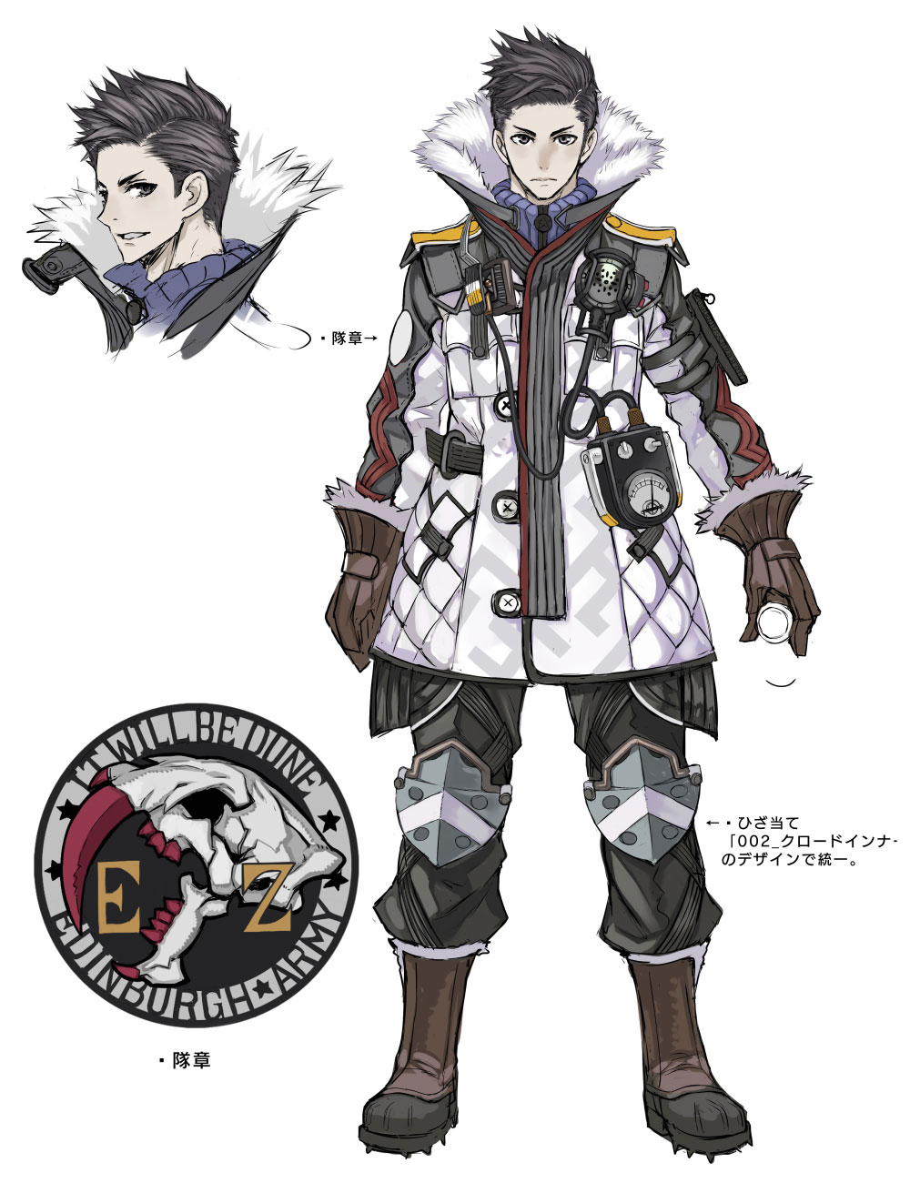 Claude Concept Art from Valkyria Chronicles 4
