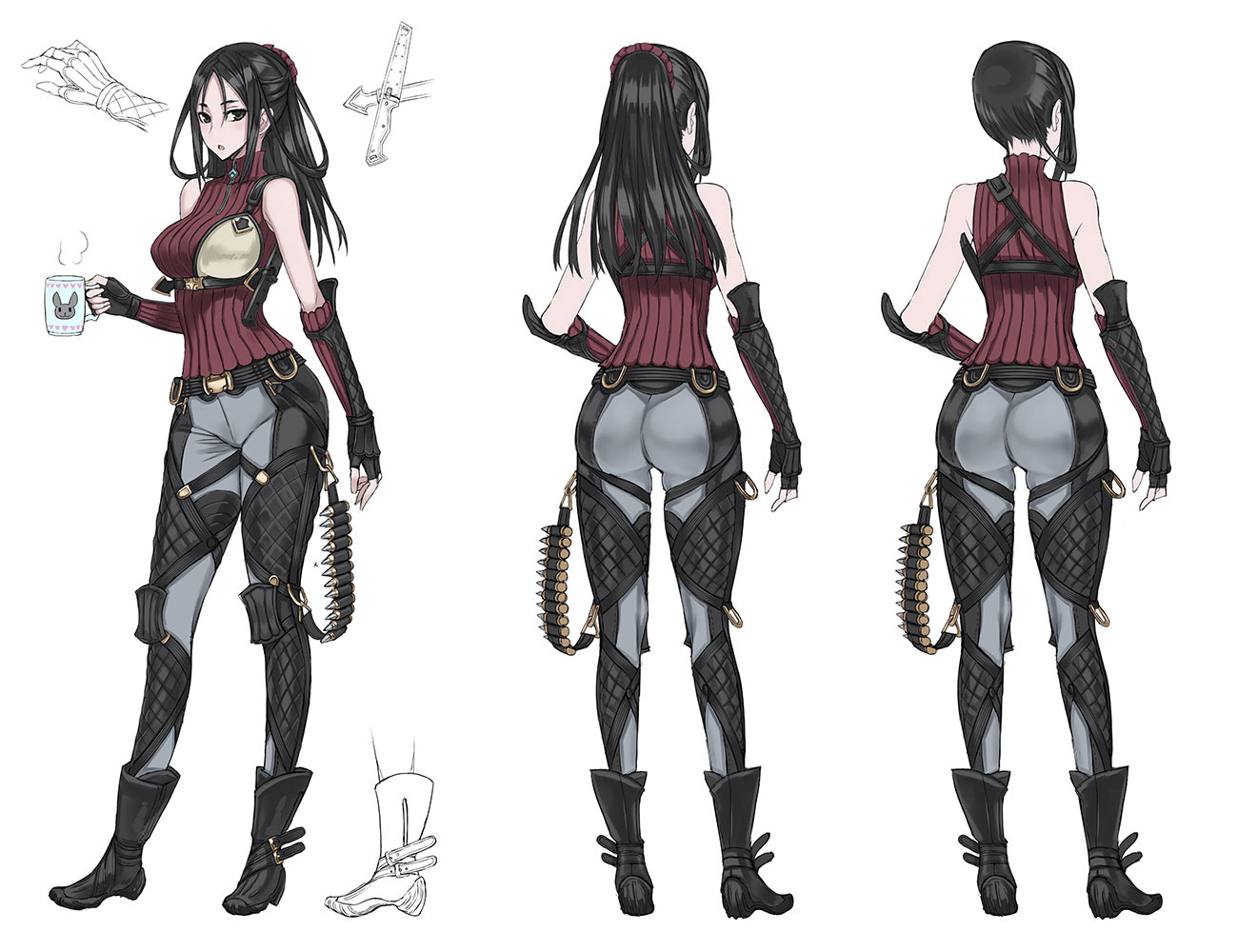 Kai Inner Clothes Concept Art from Valkyria Chronicles 4