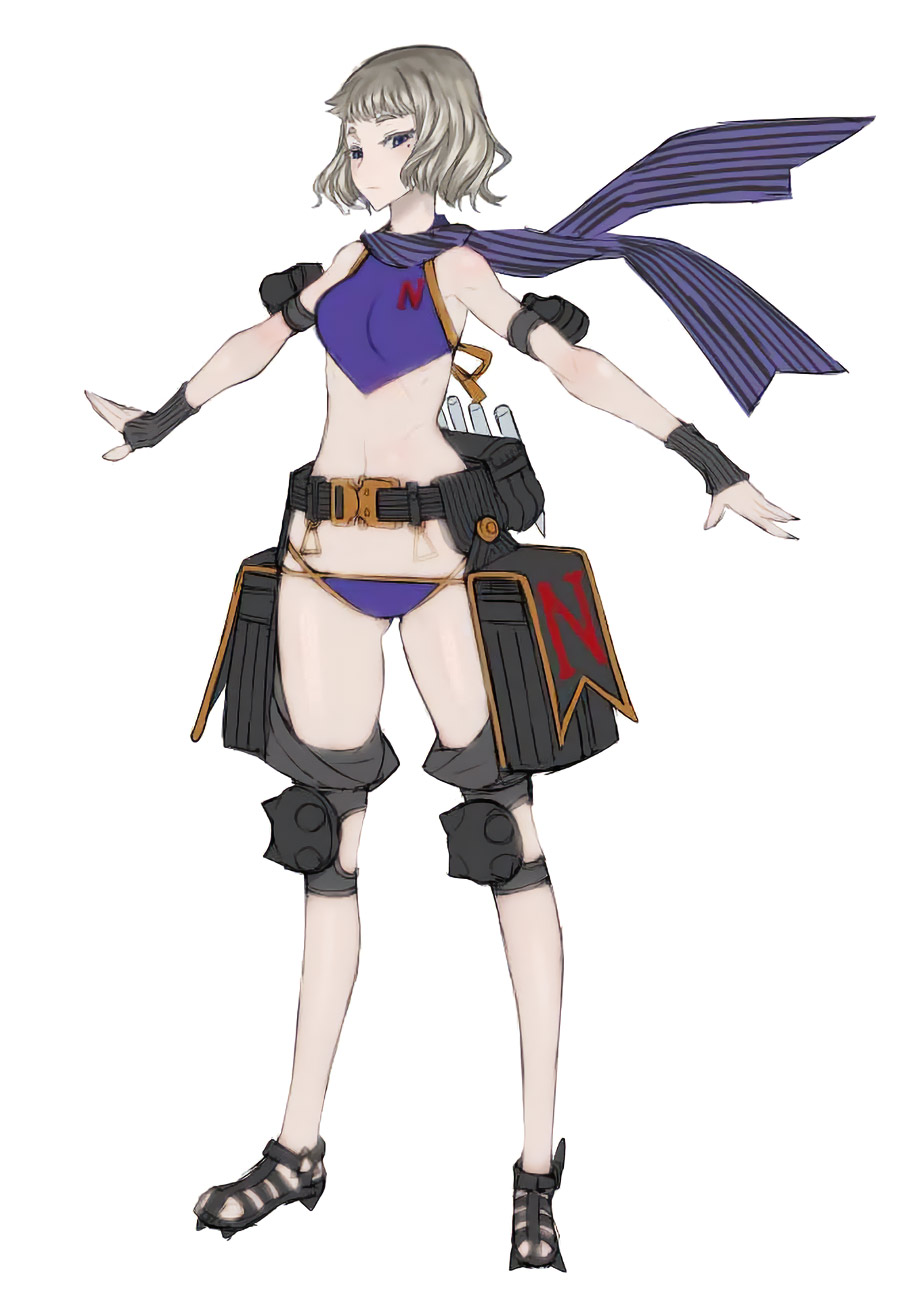 Nikola Swimsuit Concept Art from Valkyria Chronicles 4