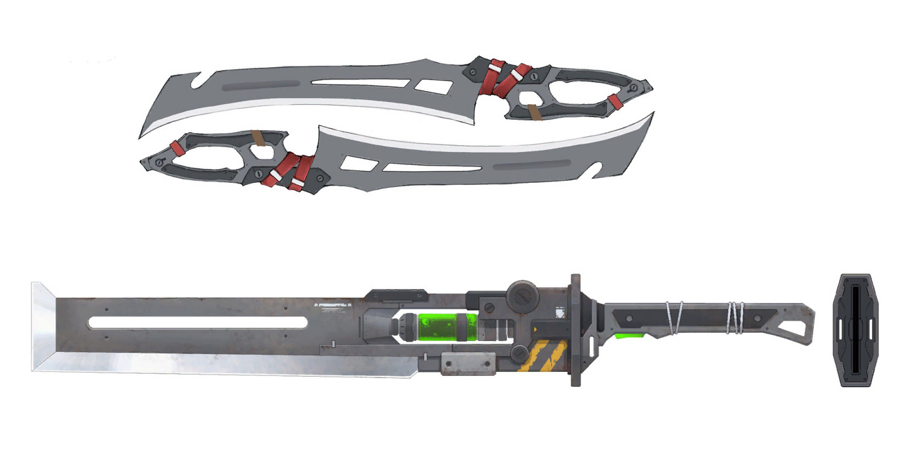 Hunter's Blades & Envenomed Blade Art from AI Limit