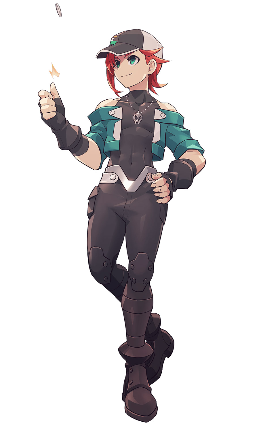 Black Badge Art from Azure Striker Gunvolt 3