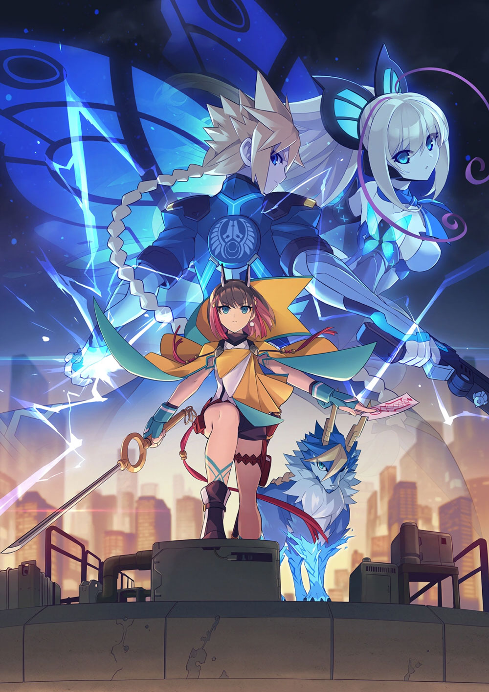 Key Art from Azure Striker Gunvolt 3