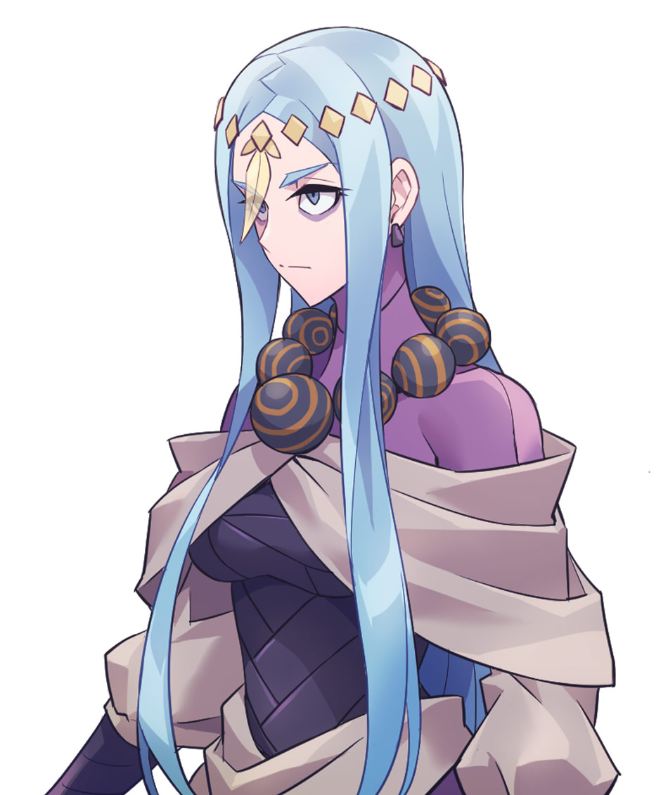Serpentine Portrait Art from Azure Striker Gunvolt 3