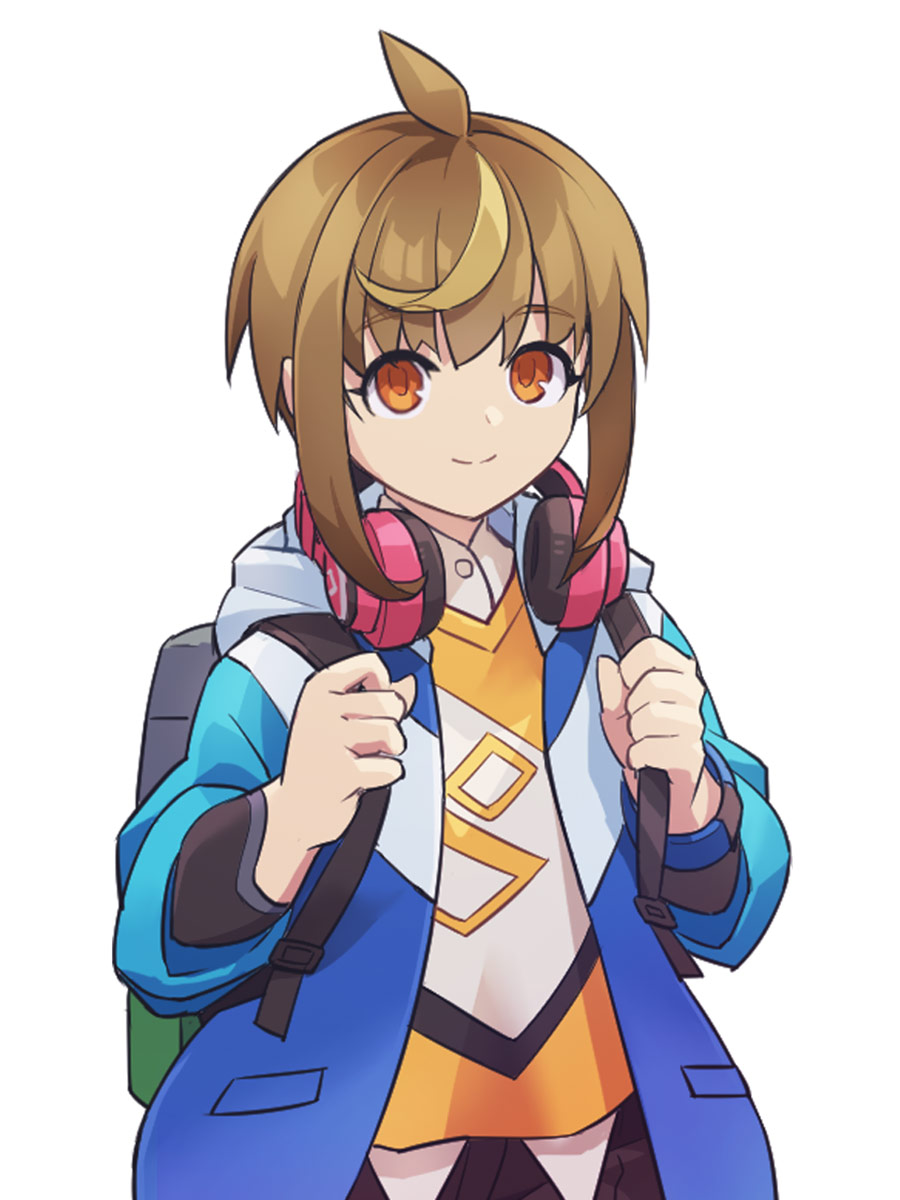 Shiron Portrait Art from Azure Striker Gunvolt 3
