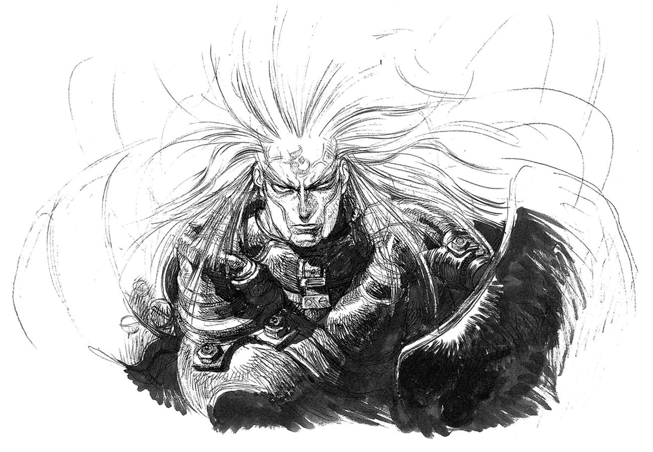 Azrael Sketch from Armored Warriors