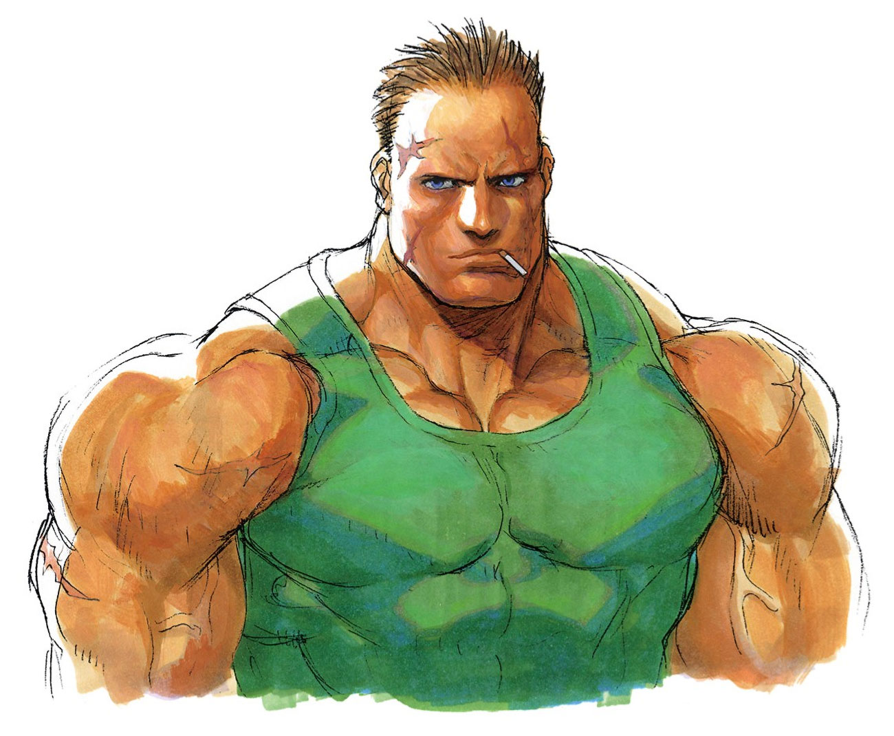 Glenn Reed Portrait Art from Armored Warriors