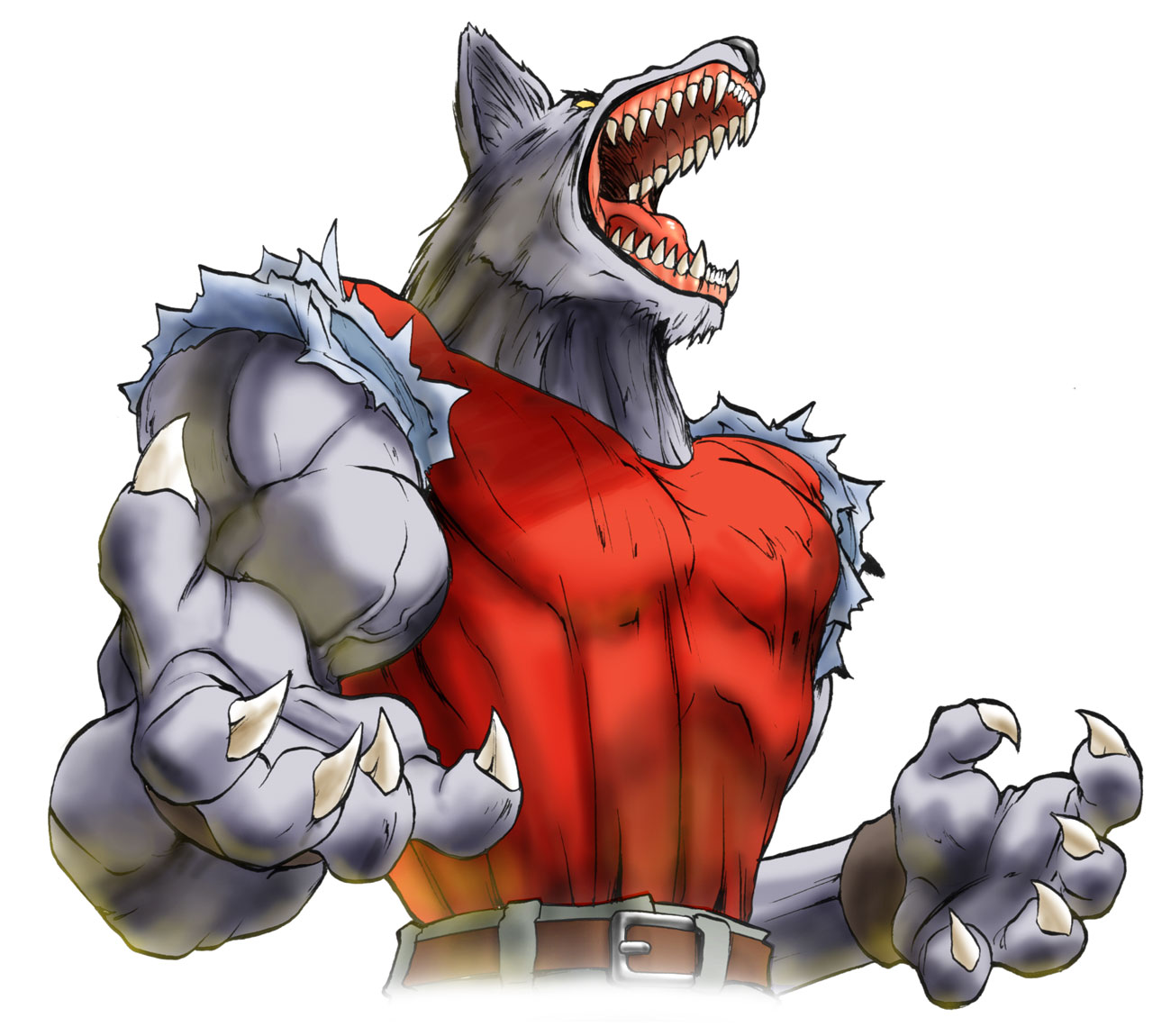 Yugo, Wolf Portrait Art from Bloody Roar