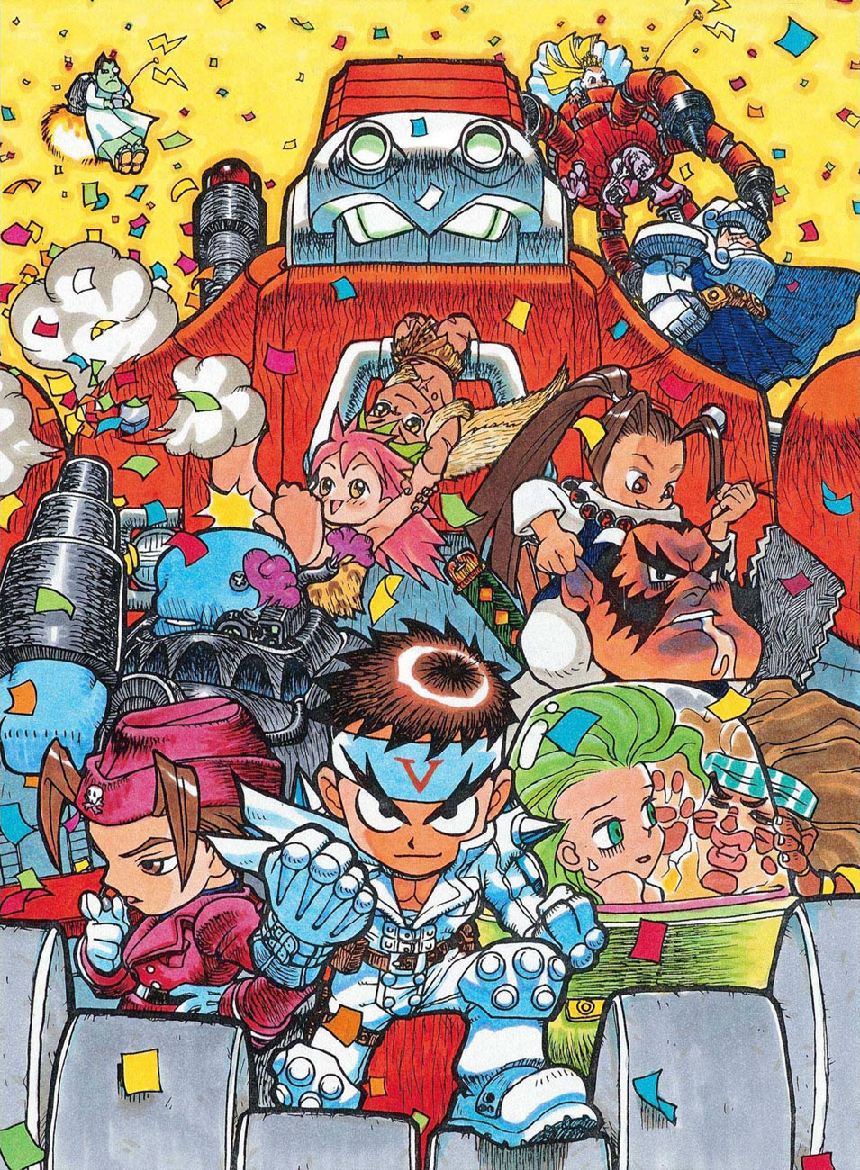Chibi Poster Art from Cyberbots: Fullmetal Madness