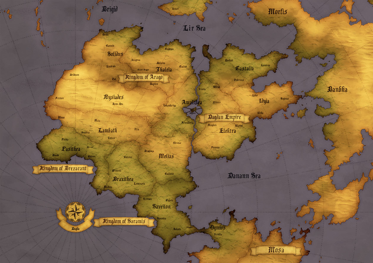 World Map Art from Fire Emblem: Fortune's Weave