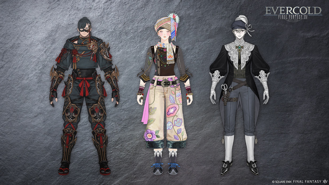 Gear Sets Art from Final Fantasy XIV: Evercold