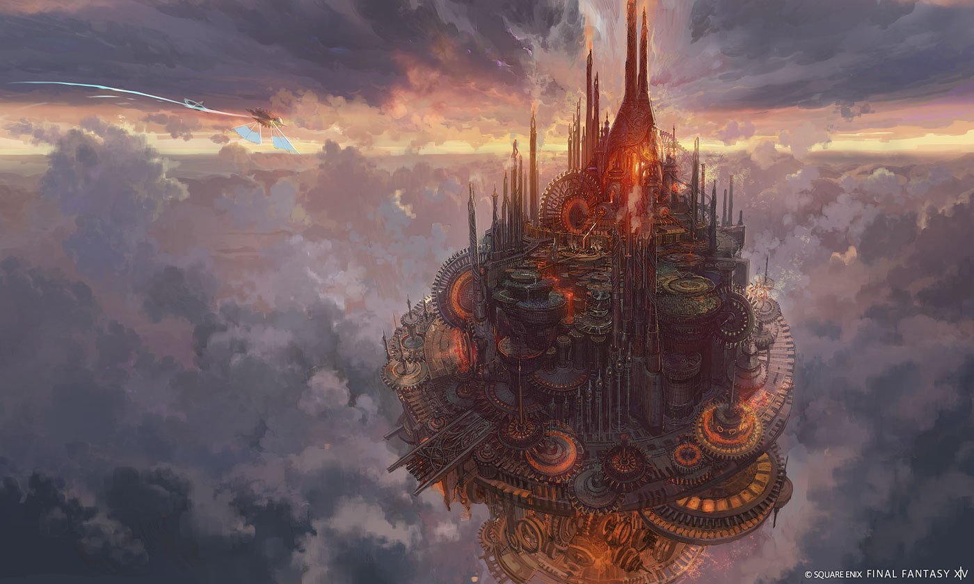 Hringhorni, the Realmship of Fire Art from Final Fantasy XIV: Evercold