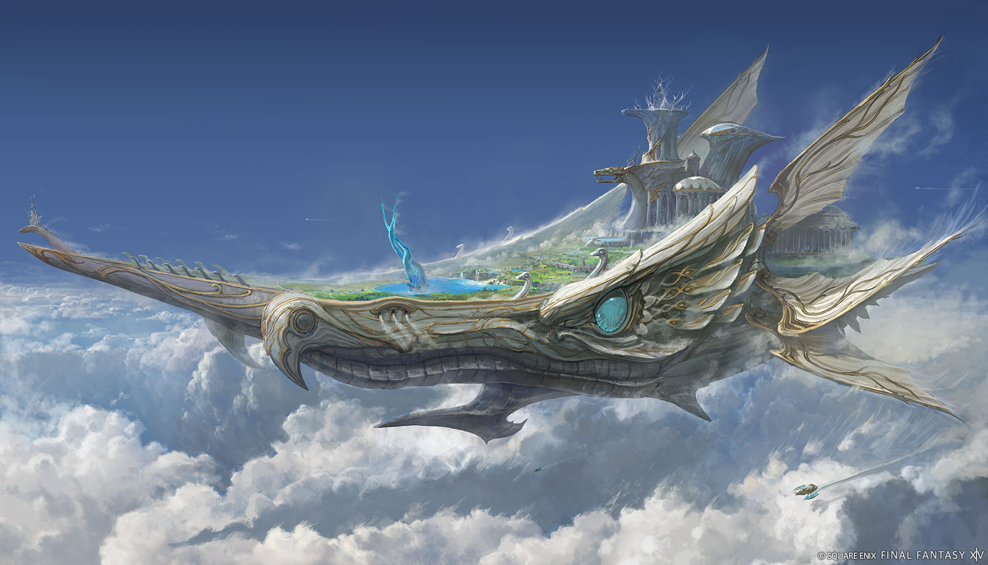 Naglfar, the Realmship of Water Art from Final Fantasy XIV: Evercold