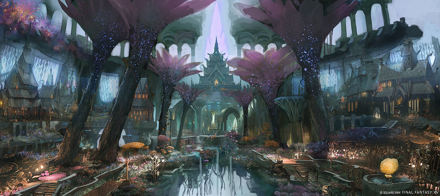 New City Art from Final Fantasy XIV: Evercold