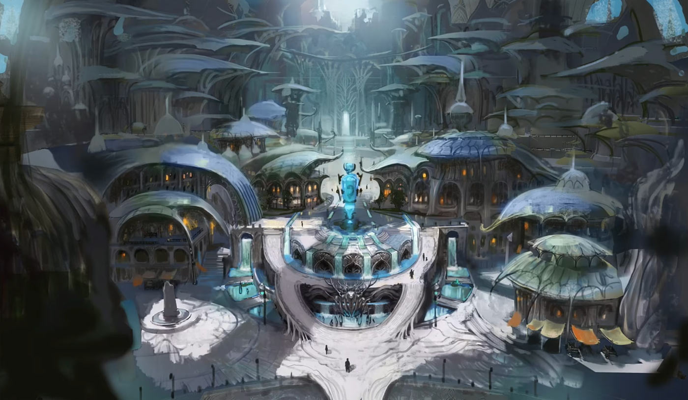 New City Art from Final Fantasy XIV: Evercold