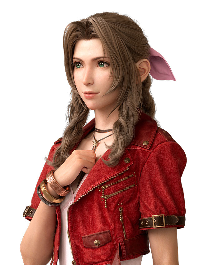 Aerith Gainsborough Portrait Art from Final Fantasy VII Revelation