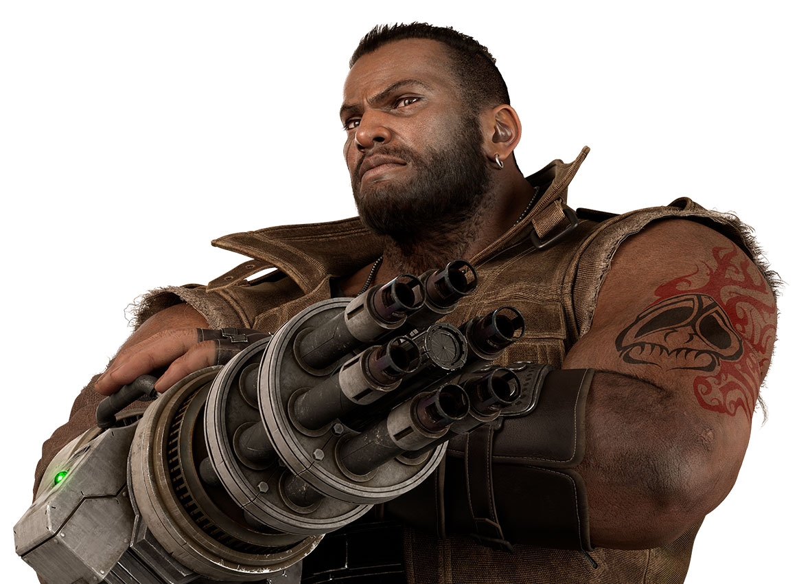 Barret Wallace Portrait Art from Final Fantasy VII Revelation