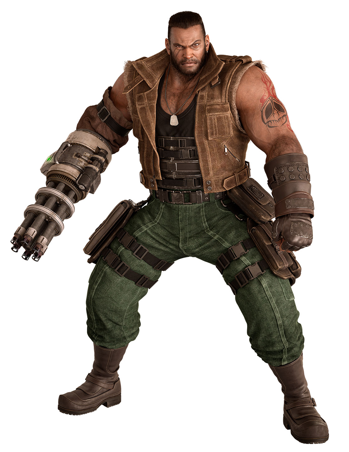 Barret Wallace Art from Final Fantasy VII Revelation
