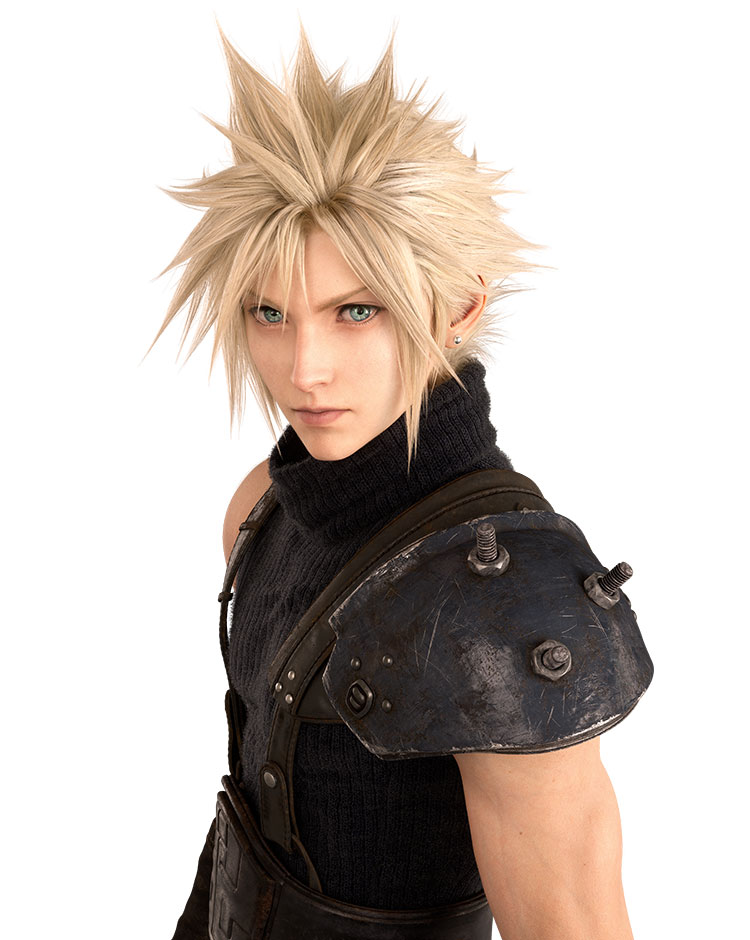 Cloud Strife Portrait Art from Final Fantasy VII Revelation